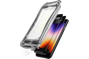 NIMASO ガラスフィルム iPhone SE3 用/iPhone SE2 用 強化ガラス 全面 保護フィルム 自動除塵 超簡単貼り付け 耐衝撃 指紋防止 ガイド枠付き 2枚セット SE 第2世代/第3世代/iPhone 8/7/6/6s 用 DS