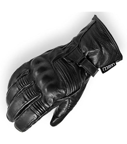 Amazon | RIDEZ(ライズ) 冬 防寒 バイクグローブ フリース 本革 牛革