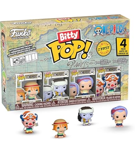 Funko Bitty POP! 4 Pack: One Piece - Luffy - Zoro - Axe-Hand