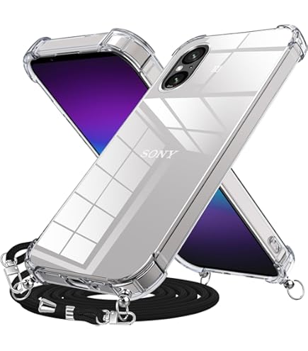 Amazon.co.jp: ソニー Xperia 5V ケース クリア ショルダー