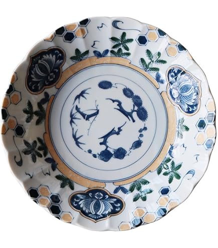 Amazon.co.jp: 九谷焼○12号盛皿○吉田屋○N155-05(1525938) 303