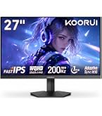 Amazon.co.jp: KOORUI ゲーミングモニター 240Hz 27インチ WQHD 1ms