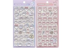 サンスター文具(Sun-Star Stationery) ボンボンドロップシール ちいかわ 【2個セット】 J モモンガ・古本屋 S8542929 S8542937