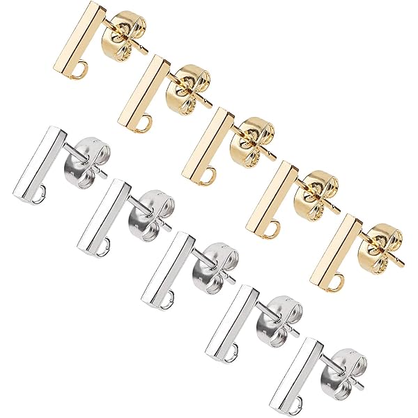 Aylifu 90 Pcs Faux Pearl Earring Studs With Loops & Backs - Hypoallergenic DIY Jewelry Making Kit - View #5