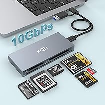 Amazon.co.jp: 6-in-1 XQDカードリーダー 10Gbps マルチ対応