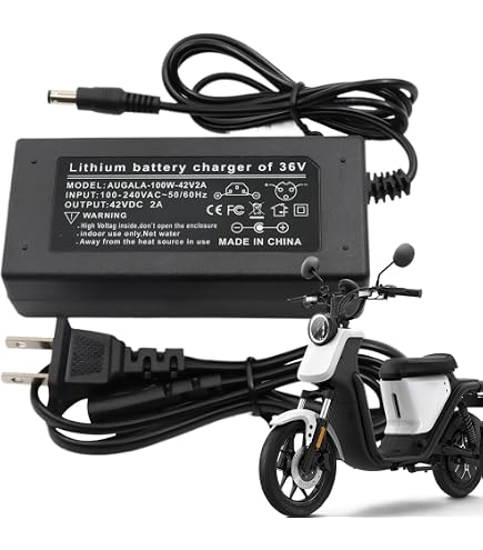 Amazon.co.jp: 自転車用バッテリーチャージャー, 42V2A 高速充電器