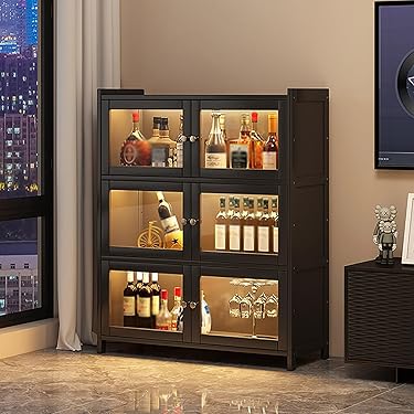 『メーカー不明』ワインラック ワインキャビネット シャンパンホルダー cab2 Amazon｜ワインラック/ワインキャビネット ワインホルダー 4層