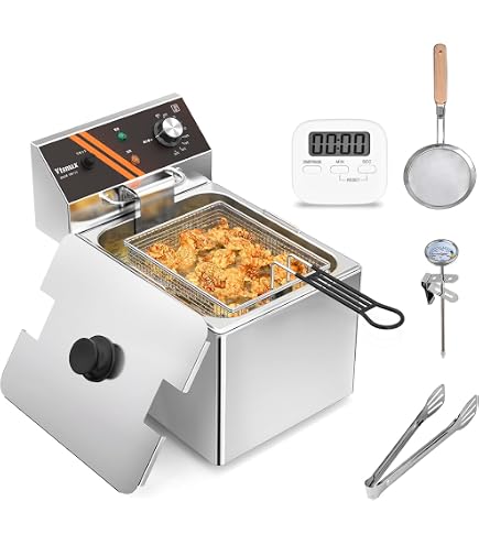 Amazon.co.jp: 電気フライヤー 13L 卓上フライヤー 揚げ物器 ミニ