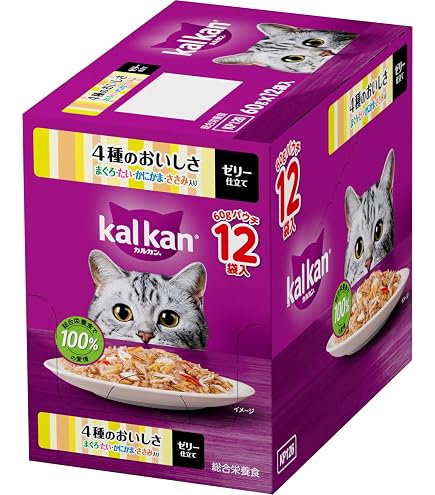 Amazon.co.jp: カルカン パウチ ゼリー・パテ 成猫用 60g×16袋 お魚