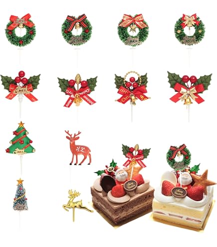Amazon.co.jp: ケーキピック 森の小人 3人セット クリスマス FBAYK06AS