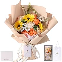 ハート形花束ソープフラワーロズ　母の日　20本青ラメ付き ハート形花束ソープフラワーロズ 母の日 20本青ラメ付き Amazon｜