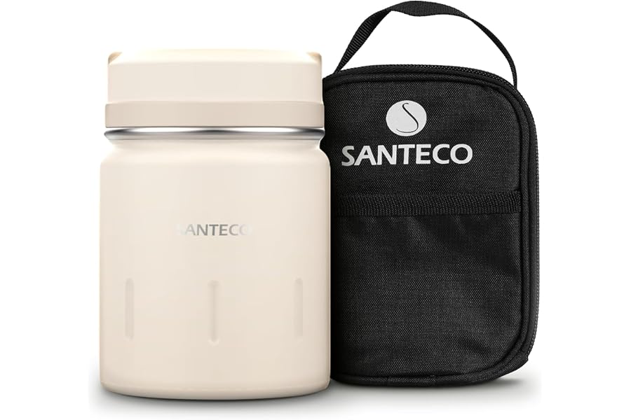 SANTECO 真空断熱スープジャー 500ml ライトイエロー