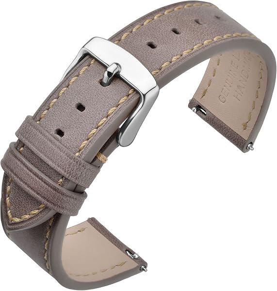 ANNEFIT Watch Belt 17mm/18mm/19mm/20mm/21mm/22mm/24mm Oil Leather Quick Release Replacement Watch Band - 1