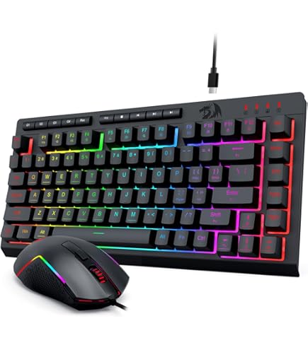 Amazon.co.jp: 有線ゲーミングキーボード マウス セット メンブレン