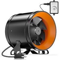 Amazon.co.jp: Hon&Guan ダクトファン 150mm 強力 無段階調速可能