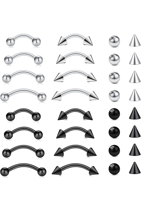 Float Vertically Labrets Vertical Labret Jewelry Black