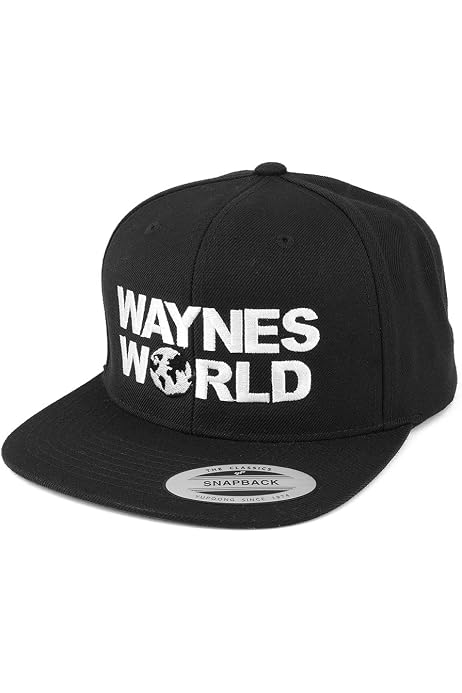 Embroidered Flat Bill Snapback Cap 