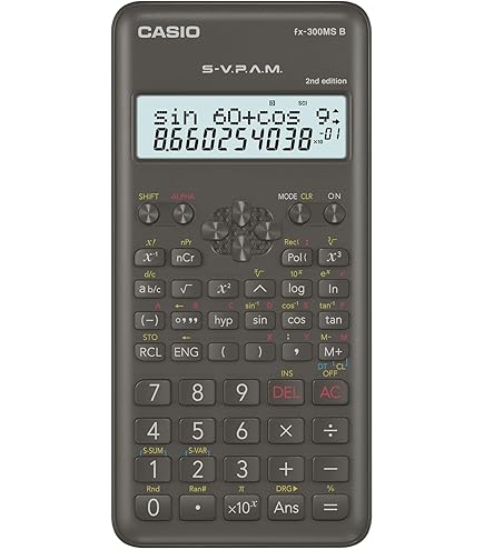 Casio FX300MSPLUS2 Scientific 2nd Edition Calculator, with New