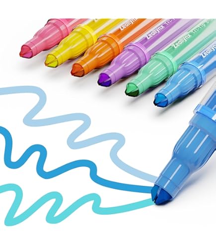 Amazon.co.jp: Giant star クリエイティブ キュート 蛍光ペン カラフル