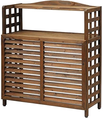 ガーデンガーデン モダンエアコン室外機カバー ライト ダークブラウン Amazon.co.jp: ガーデンガーデン モダンエアコン室外機カバー