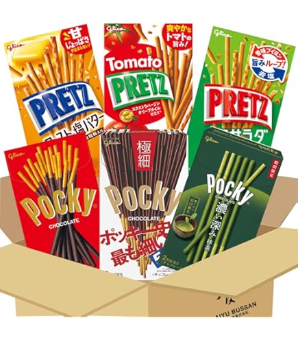 Amazon.co.jp: 江崎グリコ ポッキー 濃い深み抹茶 2袋×3箱セット