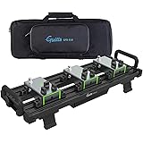 Guitto ギターエフェクター ペダルボード クランプブロック固定効果 アルミニウム合金超軽量キャリングバッグ付き (小) 黒