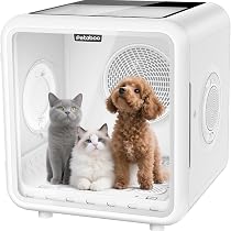 Amazon | ペットドライヤー Petaboo ペット乾燥機 【72L大容量 ドア