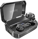 【Bluetooth イヤホン IPX7完全防水】 ワイヤレスイヤホン Bluetooth ワイヤレス イヤホン IPX7完全防水 Bluetooth イヤホン Hi-Fi 高音質 120時間連続駆動 SBC / AAC対応 3Dステレオサウンド Bluetooth ワイヤレス イヤホン ノイズキャンセリング 左右分離型 ブルートゥース イヤホン マイク内蔵 ボリュウーム調整 自動ペアリング Siri対応 iPhone/ipad/Android適用 (ブラック)