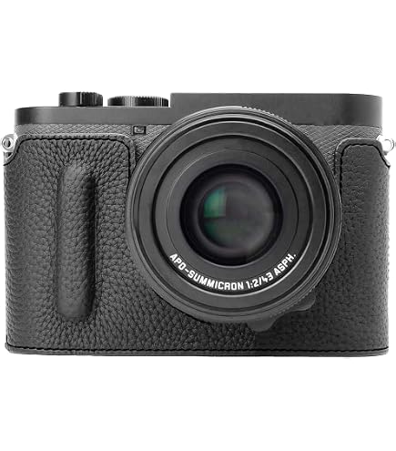 Amazon.co.jp: 本革ハーフケース Leica Q3 Q3 43カメラ対応 ハンド
