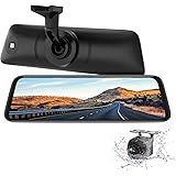 Amazon Auto Vox X2 ドライブレコーダー ルームミラーモニター デジタルインナーミラー バックモニターカメラセット 前後同時録画 駐車監視 暗視機能 Gps速度測定 車線逸脱警報 防水構造 ドライブレコーダー本体 車 バイク