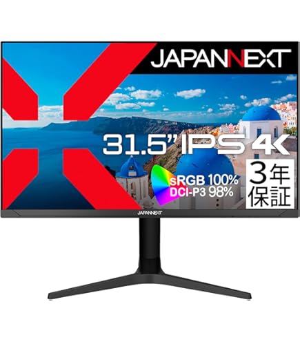Amazon.co.jp: JAPANNEXT 31.5インチ モニター 4K UHD 3840x2160解像度
