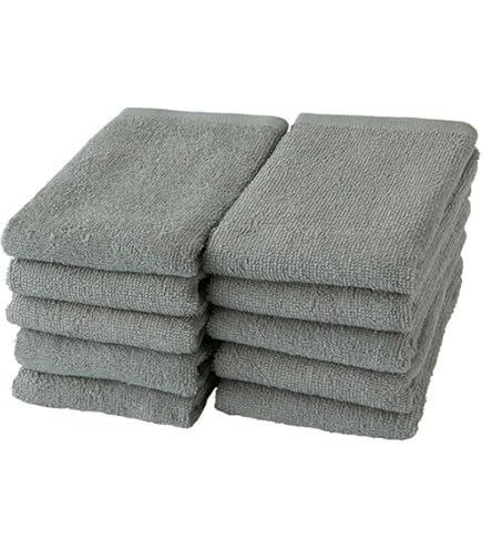 Amazon｜GamachaTowel 全22色 フェイスタオル【 グレー 20枚セット