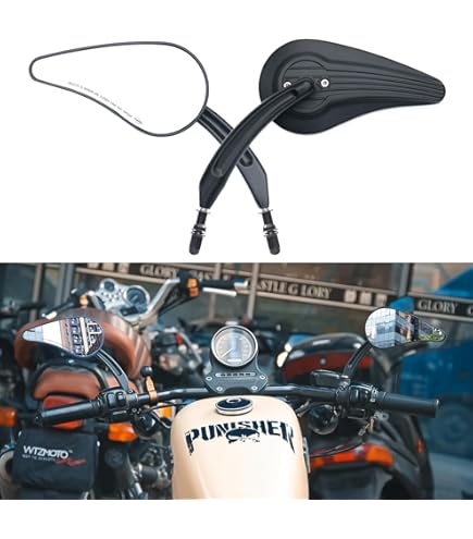 Amazon | YUIKUI RACING バイク 汎用 ミラー オートバイ 全