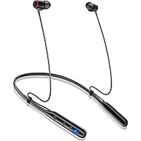 【2024新設計ネックバンド型・長さ調整・Bluetooth 5.3】Bluetooth イヤホン ネックバンド型 40時間再生 首掛けイヤホン ブルートゥースイヤホン CVC8.0ノイズキャンセリング Type-C急速充電 スポーツ イヤフォン マ