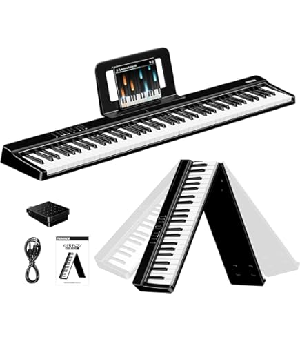 Amazon | BORA 電子ピアノ 88鍵盤 キーボード スリムボディ 充電可能