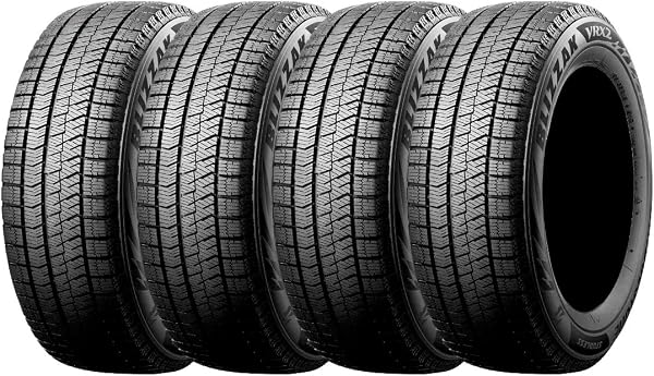 ブリヂストン(BRIDGESTONE) 155/65R14 75Q スタッドレスタイヤ BLIZZAK VRX2 4本セット - 1