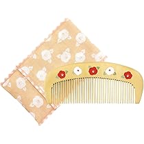 Amazon | くろちく 椿堂 潤いつげ櫛ケース付 花猫 ヘアブラシ 1