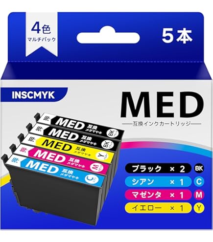 Amazon.co.jp: 【SEASKY】MED-4CL 顔料 4色セット エプソン EPSON 対応