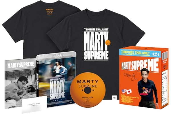 【Amazon.co.jp限定】マーティ・シュプリーム 世界をつかめ 豪華版 （Marty Supremeロゴ入りピン球風缶バッジ＋L判ブロマイド＋メーカー特典：PUレザータグキーホルダー 付） [Blu-ray]