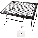 FLIPPED メッシュテーブル スチールテーブル 折りたたみ アウトドア キャンプ用品 専用キャリーバッグ付 43×32×26cm Black