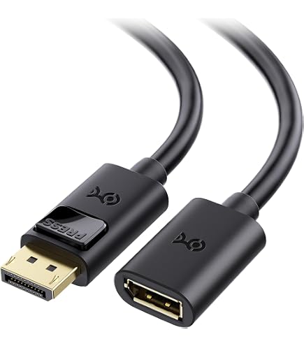 DPデュアルモニターKVMスイッチ DisplayPort 1.4ケーブル Cable Matters 8K DP 1.4 ケーブル 5m