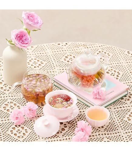 Amazon.co.jp: 12個 中国茶 工芸茶 花茶 花開富貴(センニチコウ花