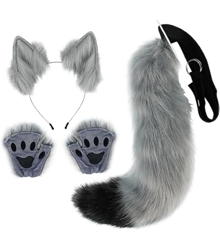 Amazon.co.jp: [Colaxi] キツネの耳としっぽセット ヘッドバンド