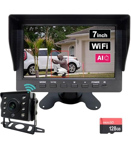 Amazon.co.jp: Broadwatch 超小型 防犯カメラ 7インチモニターセット