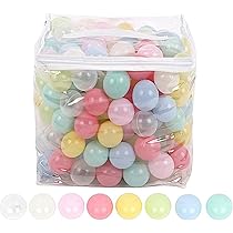 Amazon.co.jp: Hugmuu カラーボール 5.5cm ボールプール ベビー