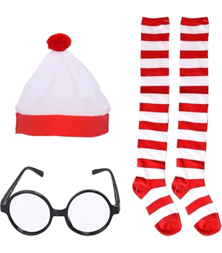 ウォーリーコスプレ　6個 Amazon.co.jp: [TUAHOUS] ウォーリー コスプレ クリスマス