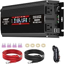 Amazon | LVYUAN 12V/1500W(最大3000W) 車載インバーター DC12V