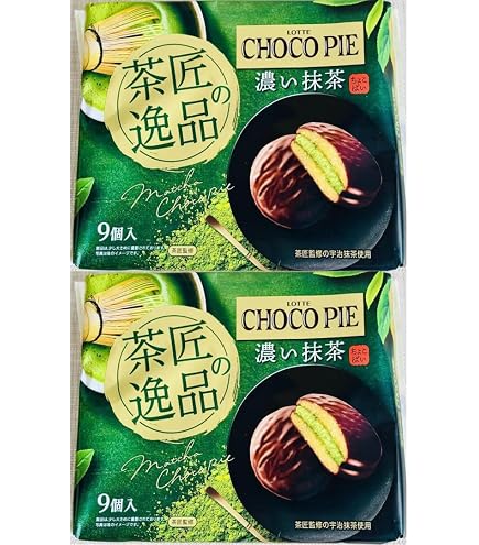Amazon | ロッテ チョコパイパーティーパック (茶匠の逸品 濃い抹茶) 9