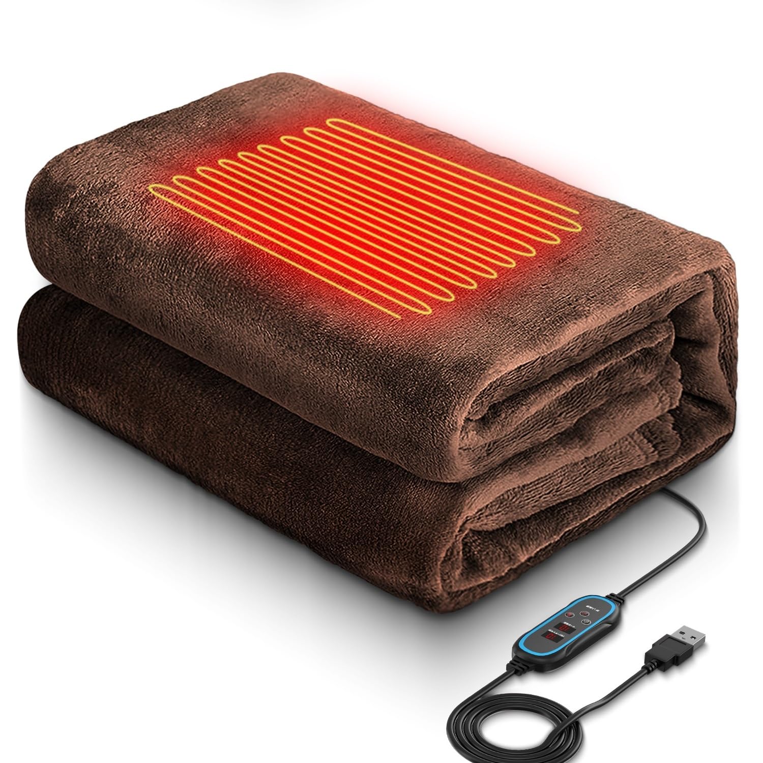 【68%OFF】【1,489円】 Bingoo 電気毛布 3段階温度調節可能 電気ひざ掛け