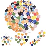 PH PandaHall モザイクタイル 混合形状 工芸品用 セラミック セラミック カボション モザイクタイル用品 DIY工芸品、プレート、額縁、植木鉢、手作りジュエリー用 約260g
